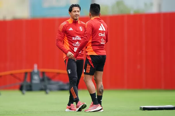 Lapadula y Cueva se reencontraron en la Videna. | Foto: La Bicolor.