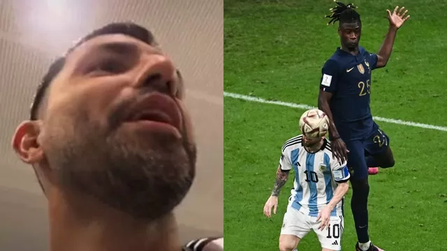 Sergio Agüero insultó a Camavinga en festejos de Argentina 
