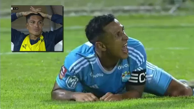 Sporting Cristal vs. César Vallejo: Paolo Guerrero y su reacción a la lesión de Yotún