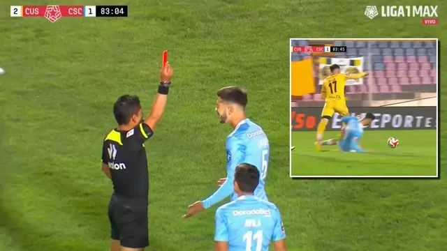 Sporting Cristal vs. Cusco: Rafel Lutiger vio la tarjeta roja tras criminal falta