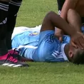 Nilson Loyola dejó el Sporting Cristal vs. Municipal en camilla a los 4'