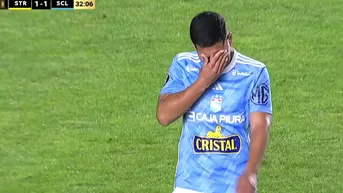 Sporting Cristal vs. The Strongest: Chávez vio la roja y dejó el campo llorando