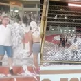 Universitario: Hinchas limpiaron la tribuna norte tras la victoria ante Cienciano