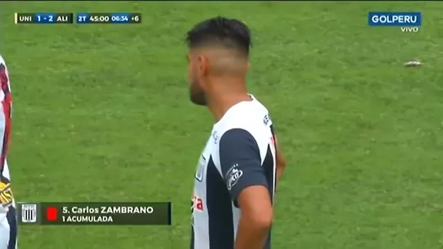 Universitario vs. Alianza Lima: Carlos Zambrano se fue expulsado por fuerte falta a Piero Quispe