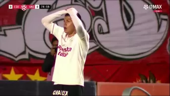 Universitario vs. Cienciano: El palo ahogó el gol de Jairo Concha en el Cusco