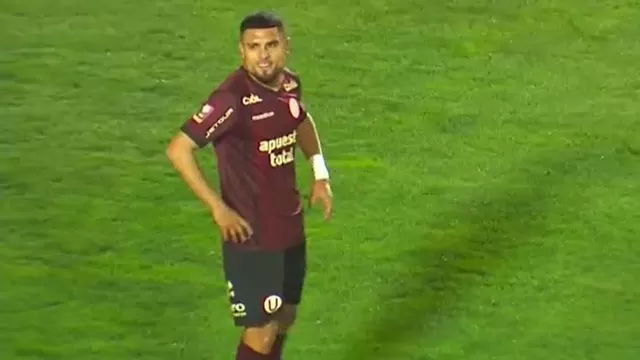 Universitario vs. Cusco FC: Amarilla para Rodrigo Ureña por esta dura falta