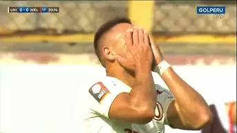 Universitario vs. FBC Melgar: El increíble gol que falló Luis Urruti