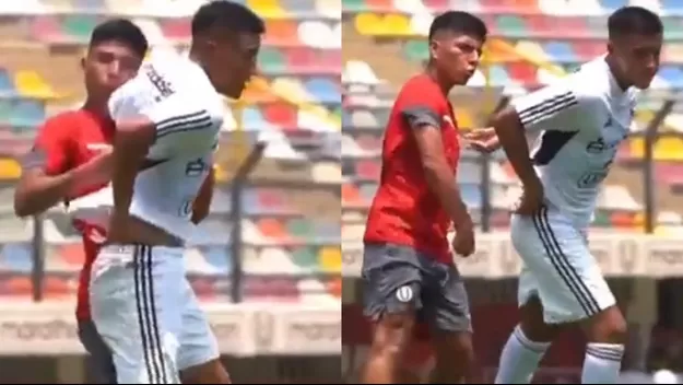 Piero Quispe recibió un codazo ante Sporting Cristal y reaccionó con un golpe