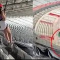 Una adolescente sufrió un accidente al intentar hacer canopy en el estadio Mineirao de Brasil