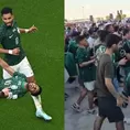 Al estilo de Cristiano: Así celebran los hinchas de Arabia Saudita en Qatar