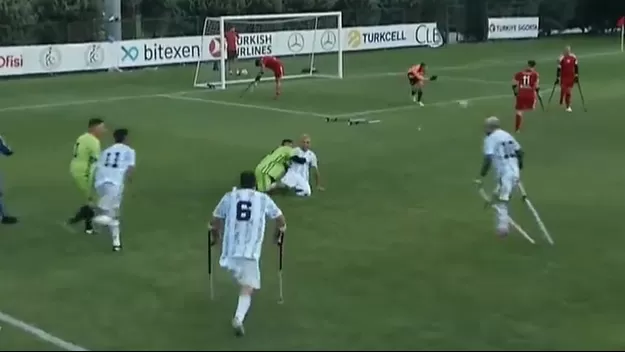 Argentina: El emotivo festejo tras gol que eliminó a Inglaterra del Mundial de Amputados