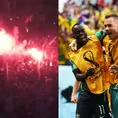 Locura en Australia tras el gol del triunfo ante Túnez en Qatar 2022