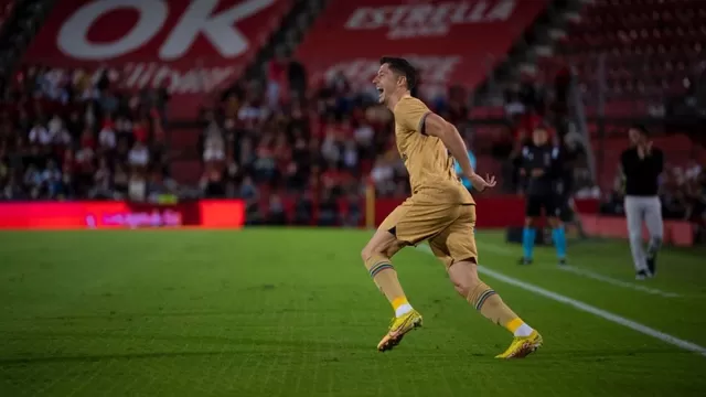 Lewandowski abrió el marcador a los 20&#39;. | Foto: @FCBarcelona/Video: Bein Sports
