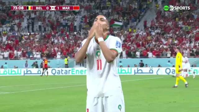 Bélgica vs. Marruecos: Sabiri anotó el 1-0 para los africanos con golazo de tiro libre