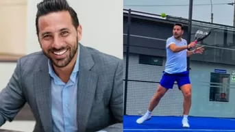 Claudio Pizarro sorprende con sus dotes en pádel