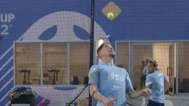 ¡Control total Fede!: Increíble control de Valverde con pelota de tenis