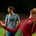 Cristiano Ronaldo reaccionó así tras el gol de España que deja fuera del &#39;Final Four&#39; a Portugal