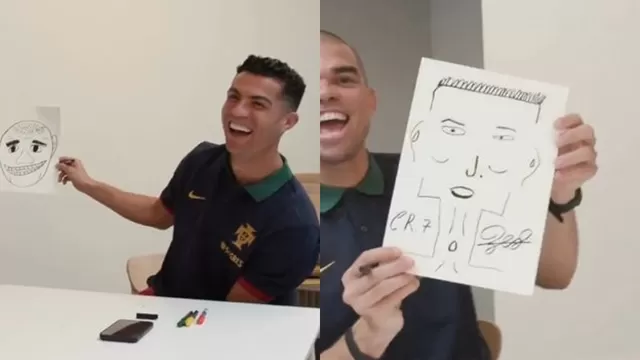 Cristiano Ronaldo y Pepe pasaron un divertido momento. | Video: América Televisión (Fuente: @selecaoportugal)