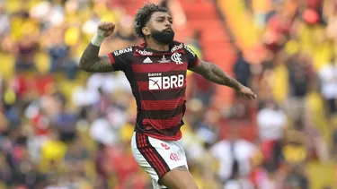 Gabigol anotó tras pase de Éverton Ribeiro. | Foto: AFP/Video: Espn