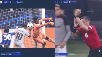 Inter vs. Barcelona: VAR anuló el gol de Pedri por mano de Ansu Fati