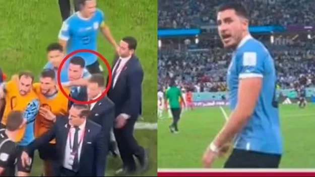 Josema Giménez agredió a un agente de la FIFA y lanzó insultos tras eliminación de Uruguay