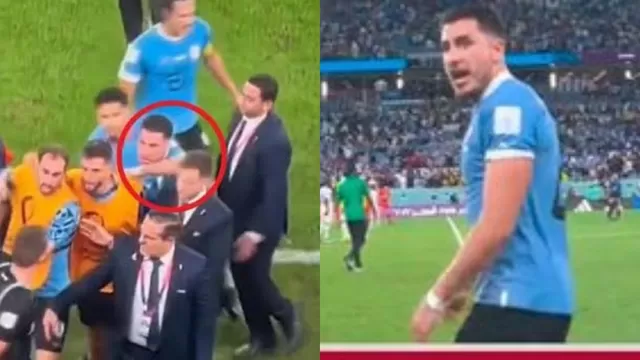 Josema Giménez agredió a un agente de la FIFA y lanzó insultos tras eliminación de Uruguay