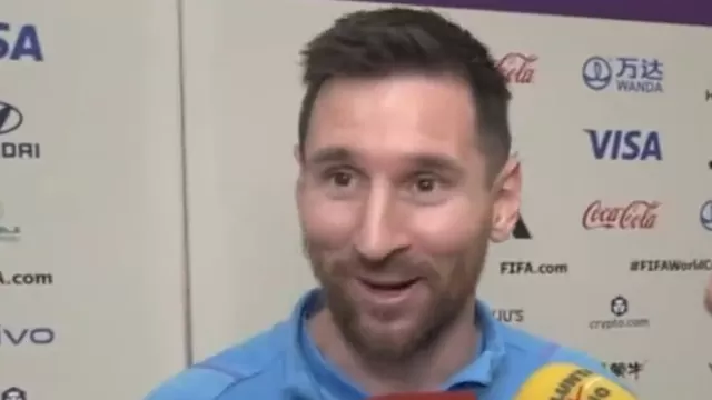 Messi en zona mixta tras victoria de Argentina contra México 