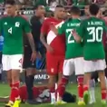 Perú vs. México: Fuerte falta contra Renato Tapia generó trifulca