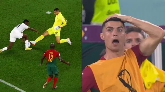Portugal vs. Ghana: El blooper del arquero luso que casi &#39;mata&#39; a Cristiano Ronaldo
