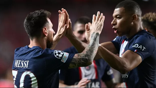 Golazo de fulbito: Messi burló al arquero y anotó tras genial pared con Mbappé