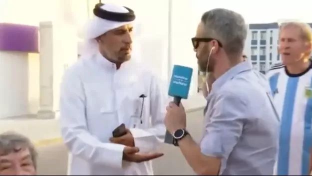 Qatar 2022: Conductor de TV argentino censurado en plena transmisión en vivo