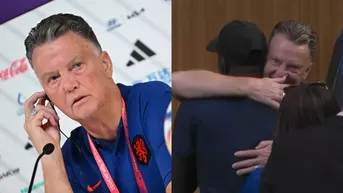 Van Gaal se enfundó en un caluroso abrazo con periodista que le declaró su admiración