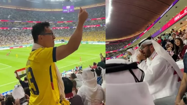Qatar vs. Ecuador: Hincha ecuatoriano increpó a qataríes tras el gol anulado por el VAR