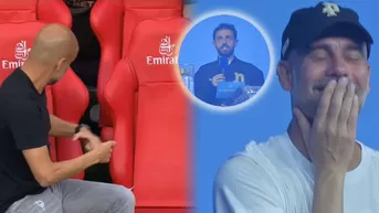 La reacción de Pep Guardiola cuando le piden que explique su meme