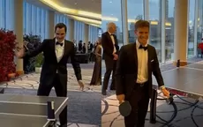 Roger Federer 'aniquiló' a Diego Schwartzman en tenis de mesa - Noticias de roger federer