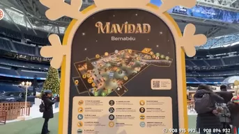 El Santiago Bernabéu se convirtió en un parque navideño de ensueño
