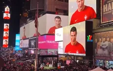 El ‘Siiuuu’ de Cristiano Ronaldo en Times Square - Noticias de ronaldo