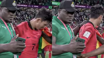 Son lloraba tras derrota y un asistente técnico de Ghana le pidió una selfie