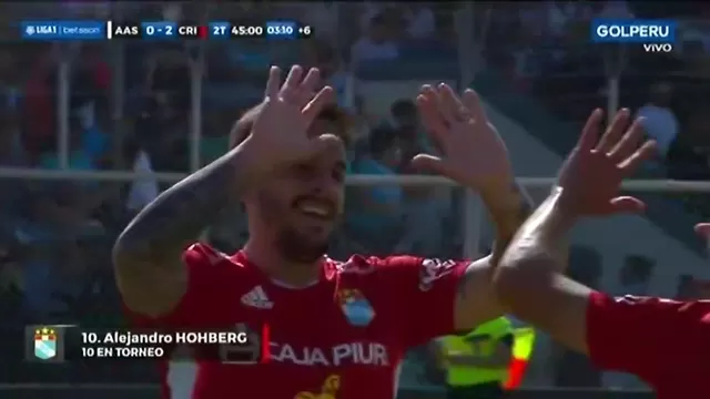 Sporting Cristal vs. Alianza Atlético: Alejandro Hohberg anotó el 2-0 para los rimenses