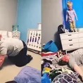 Viral: El tierno combate al estilo de la WWE entre padre e hijo