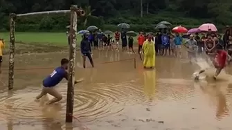 ¡Y algunos se quejan del estado de la cancha!